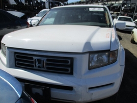 2008 HONDA RIDGELINE RTL WHITE 3.5L AT 4WD A17549